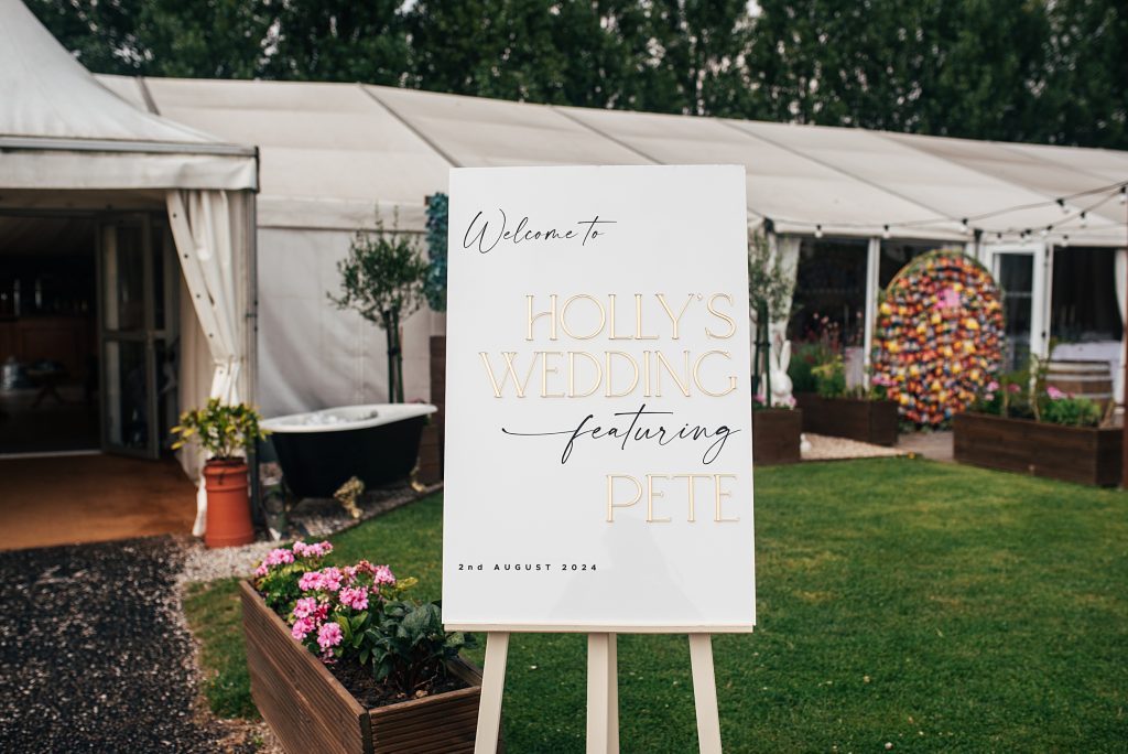 wedding welcome sign