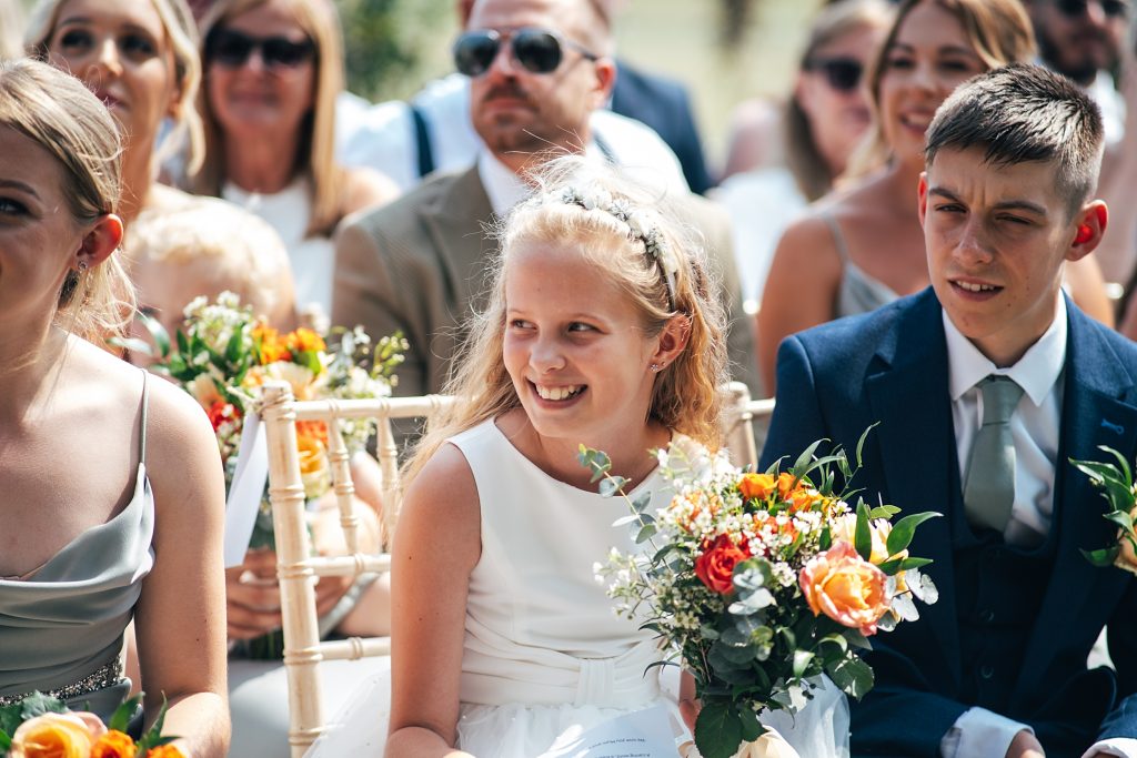 laughing flower girl